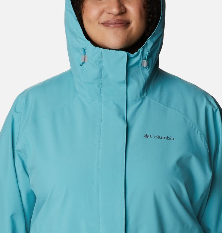 Women's Columbia Earth Explorer Shell Jackets Turquoise | Plus Size CA-T8341